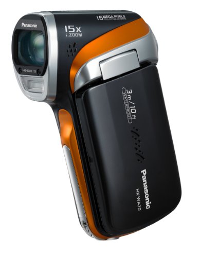 Panasonic HX-WA20EG-H HD-Camcorder (16 Megapixel, 5-fach opt. Zoom, bis zu 3m wasserdicht, staubgeschützt, 28mm Weitwinkel) anthrazit