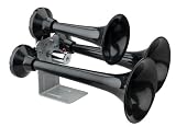 Wolo Model  847 Siberian Express Black ABS Triple Trumpet Air Horn - Requires An On Board Air System