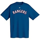 Texas Rangers Official Wordmark Short Sleeve T-Shirt
