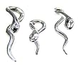 316L Surgical Stainless Steel Tribal Plug, 8g - Sold as a Pair