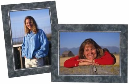 Marble Black 5 x 7 Photo Easel 10 Pack Cardboard Photo Holder