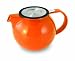 FORLIFE WholeLeaf 38-Ounce Teapot with Infuser and Lid, Carrot