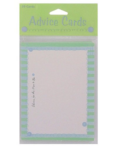 6 Packs of 20 Baby Boy Mother to Be Advice Cards