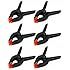 LimoStudio 6 PCS Black Nylon Muslin / Paper Photo Backdrop Background Clamps, 3.75 inch, AGG1242