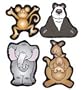Carson Dellosa DJ-668033 Zoo Friends Shape Stickers