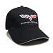 Corvette C6 Fitted Black Baseball Cap
