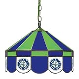 MLB Seattle Mariners 16-Inch Diameter Stained Glass Pub Light