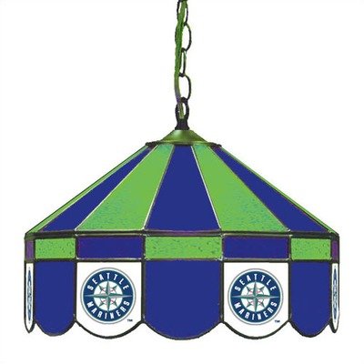 Seattle Mariners Stained Glass Pub Light Style: Swag