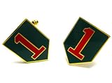 US Army 1st Infantry Division Military Cufflinks w/Gift Box
