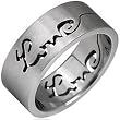 Spikes 316L Stainless Steel Love Ring