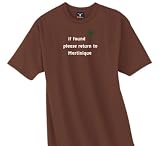 if found please return to Martinique -- 100% Cotton Tee with funny 'Trippinstuff' Design in over 30 color choices