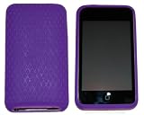 KingCase Apple iPod Touch - 2nd & 3rd Generation * Silicone Case * Diamonds (Purple) 8GB, 16GB, 32GB, 64GB