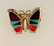 Turquoise Pin Inlaid Butterfly