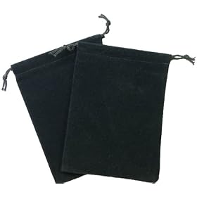 Chessex Dice: Velour Cloth Dice Bag Large (5 X 7) - GREEN