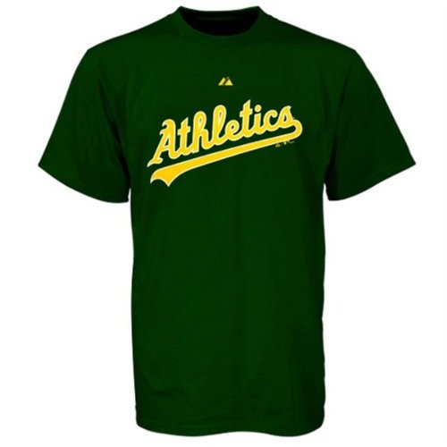 Oakland Athletics Majestic Wordmark T-ShirtMedium