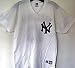 MLB Alex Rodriguez # 13 New York Yankees Jersey Tee Shirt White Heat Pressed LARGE