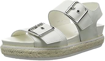 [ジルスチュアート シュー] JILLSTUART shoe バックルモチーフフットベッドサンダル 5967 W (ホワイト/230)