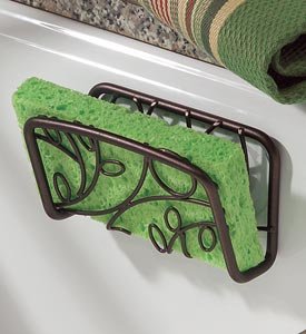Bronze Twigz Suction Cup Kitchen Sink Sponge Holder Cradle Soap Dish Kitchen Decor