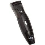 The Sharper Image GR-T300 Cord/Cordless Beard & Mustache Trimmer with Vacuum, Black