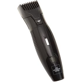 The Sharper Image GR-T300 Cord/Cordless Beard & Mustache Trimmer with Vacuum, Black