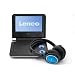 Lenco DVP-733-B Portable DVD Player with DJ Headphones and Car Kit - Blue