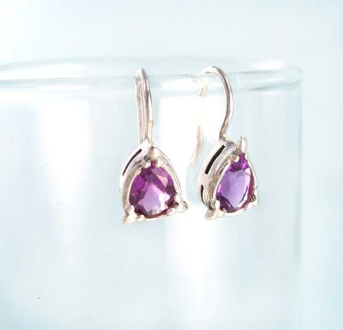 Click here to buy Genuine Amethyst Sterling Silver Earrings.