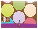 Filing Products Online Shop Ranking 6. Carolina Pad Hot Chocolate 13-Pocket Accordion Folder Circle Design, 12.88 x 9.25 x 1.38 Inches (15011)