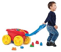 Mega Bloks Block Scooping Wagon Building Set Red
