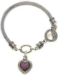 0.39 cttw Pink Sapphire Sterling Silver Bracelet by Effy Collection