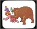 Mouse Pad with body, individuals, individual, fear, humans, person, human, persons, attacking, paw, people, child, bear
