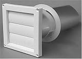 DRYER VENT HOOD ASSM 4' WHT