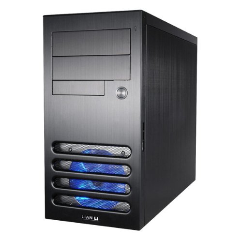 Lian Li - Mini Tower Case - Aluminum - PC-A03B - Black
