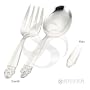 Sterling Plain Educator Spoon & Fork Set