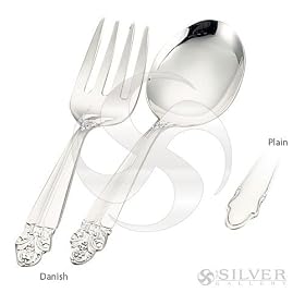 Sterling Plain Educator Spoon & Fork Set