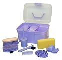 Kerbl 321765 Putzbox befüllt für Kinder, lila