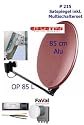 P215 Gibertini Sat Spiegel OPL 85 rot inkl. Multischalterset