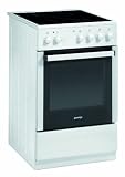 Gorenje EC 55101 AW Elektroherd mit Glaskeramik-Kochfeld / A / 0.79 kWh / 49 L