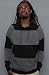 LRG The Grass Roots Striped Hoody in Black hood ,Sweatshirts for Men