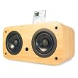 VERS Audio Hand Crafted High End Wood Sound System Apple iPod Dock Speakers - Bamboo