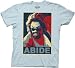 Big Lebowski Abide Mens Blue T-shirt