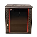 Gator Cases GR-WH4B0921TD-9U 21 inch Deep Sectional Wall Mounted Rack with Vented Glass Front Door Included