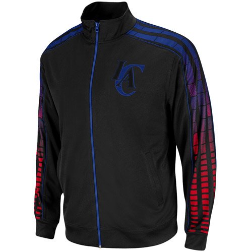 adidas Los Angeles Clippers Black Vibe Full Zip Track Jacket (Large)