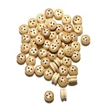 Wooden Dead Eye, 5mm, (50)