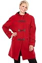 Taupe Womens Wool & Cashmere Winter Duffle Coat