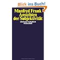 Ansichten der Subjektivit�t (suhrkamp taschenbuch wissenschaft)