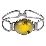 Caribbean Amber Sterling Silver Modern Bracelet
