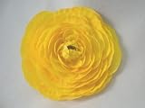 NEW Bright Yellow Ranunculus Flower Hair Clip, Limited.