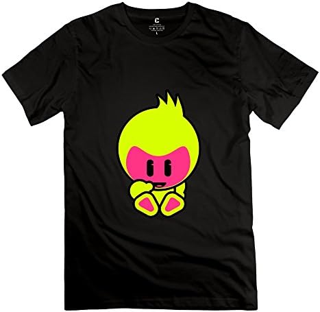 OXL Men's Basby 2 Tiny Figure Cotton T-Shirt Black L