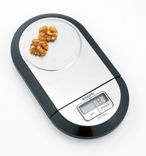 Brabantia- 480027- Brabantia- Bilancia da cucina digitale- ovale, Linea: Profile Brabantia- 480027- Brabantia- Bilancia da cucina digitale- ovale, Linea: Profile