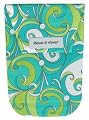 Diapees and Wipees Accessory Bag - Turquoise Groovy Swirls